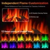 R.W.FLAME Electric Fireplace Heater, Freestanding Fireplace Infrared Stove with Remote Control and Timer, 3D Realistic Flame Effects, BLACK - 4 of 4