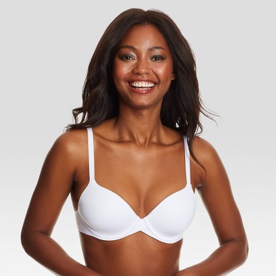 Maidenform Women's One Fabulous Fit 2.0 Tailored Demi Bra DM7543 - White 32D