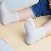 Cozyway Baby Anti Slip Crew Socks 6 Pack with Grips - Size 5-9 for Toddlers, Unisex (6 Pack White, 1-3T (Shoe Size 5-9)) - 4 of 4