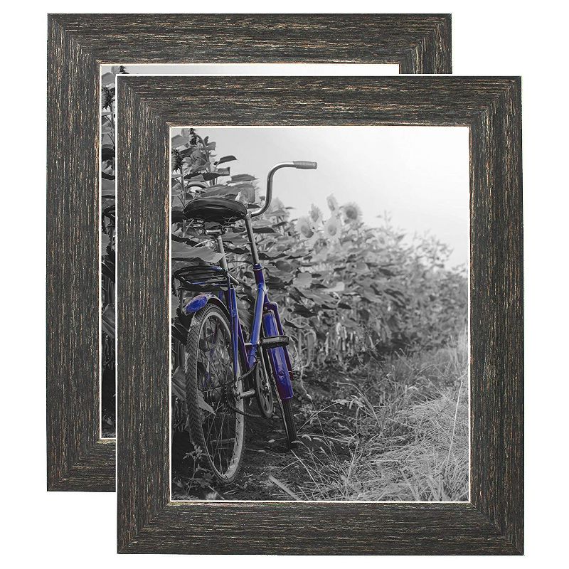 Americanflat 2 Pack Picture Frame with polished glass - Available in a variety of Sizes and Colors, 1 of 8