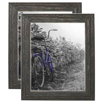 Americanflat 2 Pack Picture Frame with polished glass - Available in a variety of Sizes and Colors