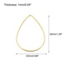 Unique Bargains Teardrop Hollow Open Bezel Linking Ring for Jewelry Making 20 Pcs - 2 of 4