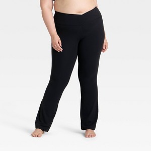 Women's Everyday Soft Crossover Flare Leggings - All In Motion™ - 1 of 3