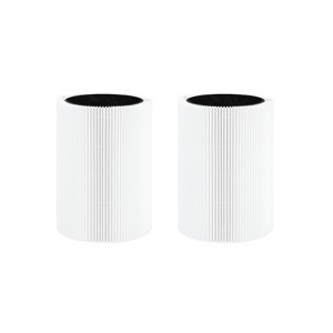 Nispira Premium Foldable HEPA Particle and Activated Carbon Filter Replacement for Blueair Blue Pure 411, 411+ & MINI Air Purifiers. 2 Filters - 1 of 4