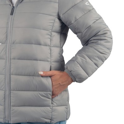 Alpine Swiss Eva Women’s Hooded Puffer Jacket | Lightweight Down Alternative Coat | Warm Water-Resistant Packable Winter Outerwear with Zip Pockets — фото 7