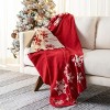 Frosty Throw - Red/White - 50" x 60" - Safavieh. - 2 of 4