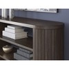 Signature Design by Ashley Korestone Credenza - Warm Brown Hardwood with Adjustable Shelving - 3 of 4