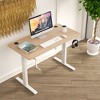 Costway 48'' Sit Stand Desk Adjustable Standing Workstation w/Crank Handle - 2 of 4