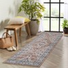 Washable Rugs Area Rug Bohemian Printed Carpet Boho Distressed Rug Low Pile Non-Slip Living Room Rug for Bedroom Office - 2 of 4