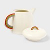 Pride 35 fl oz Spill the Tea Rainbow Ceramic Stoneware Teapot Cream - 2 of 3