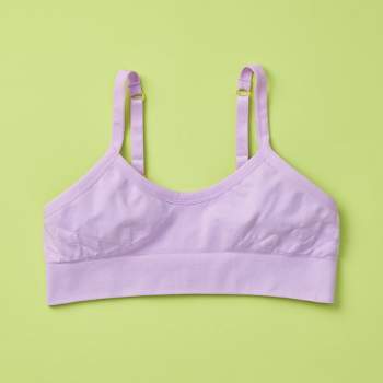 Adorable Embroidered First Pima Cotton Training Bra for Girls by