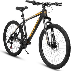 Gulches 26-inch mountain bike adult aluminum frame shock absorbing front fork bike 21-speed disc brake mountain bike - 1 of 4