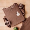 Simply Sage Market Embroidered Boo Ghost Goose Lightweight Garment Dyed Sweatshirt - 2 of 4