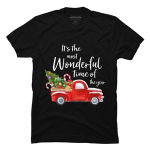 Men's Design By Humans It's The Most Wonderful Time Of The Year Christmas Shirt By TEEARTLAB T-Shirt - 1 of 4