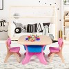 Infans Plastic Children Kids Table & Chair Set 3-Piece Play Furniture In/Outdoor - 3 of 4