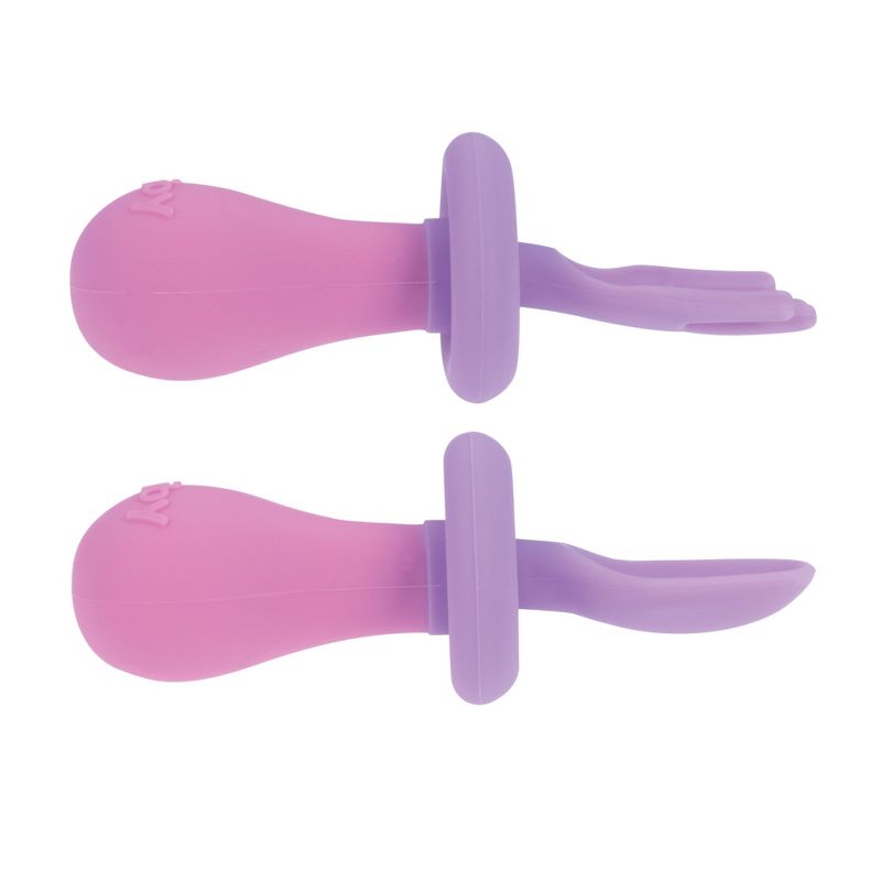 Nuby Fork and Spoon Set with Hilt - Girl, 3 of 6