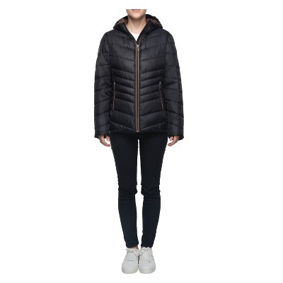 Rokka&Rolla Women's Light Puffer Jacket Coat-Rich Black, size X Large — фото 3