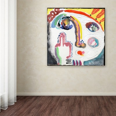 Wyanne 'Current Mood' 35x35 Abstract Canvas Art