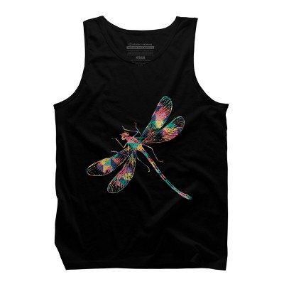 Men's Design By Humans Dragonfly Abstract Summer Color By BaoMinh Tank Top