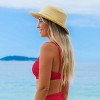 Women's Sensorial Spring Bright Red Cut-Out Bikini Top - Cupshe - 2 of 4