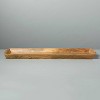 9"x33.5" Carved Wood Tray - Hearth & Hand™ with Magnolia: Mango Wood Farmhouse Style Ottoman Decor Tray - 2 of 4