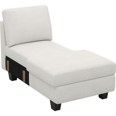 Belffin Right-Facing Storage Chaise Module - Expandable Chenille Sectional with Hidden Compartments & Quick Assembly