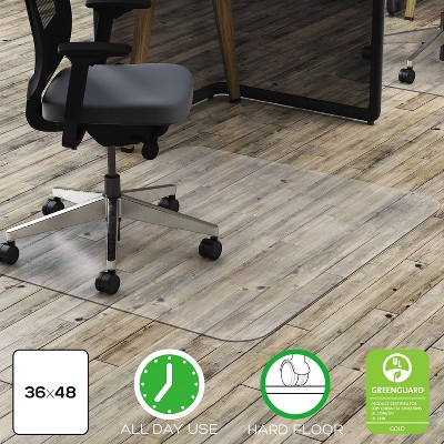  3'x4' Rectangle Solid Office Chair Mat Clear - Deflecto 