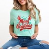 Simply Sage Market Women's Merry Christmas Antlers Short Sleeve Graphic Tee - 2 of 4
