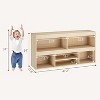 Toy Storage Organizer 6 Cubes, Kids Bookshelf Wooden Storage Cabinet Playhouse Shelves Cabinet, for Playroom, Classroom, Nursery, Kids Room, Bedroom - 2 of 4