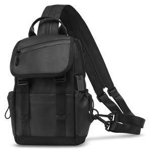 Unique Bargains Lightweight Waterpoof Convertible Sling Bag with USB Charge Port - 1 of 4