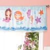 Everyday Kids Mermaid 60x15” Window Valance – Coastal Theme in Turquoise, Blue, Purple & Orange for Baby, Toddler & Girls’ Bedrooms - 4 of 4