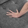 AZL1 Life Concept Sofas Single Comfy Accent Bean Bag Couch, Ottoman Sofa for Modular Sectional, for Livingroom Bedroom, Gray, 32"*26"*14.75" - 4 of 4