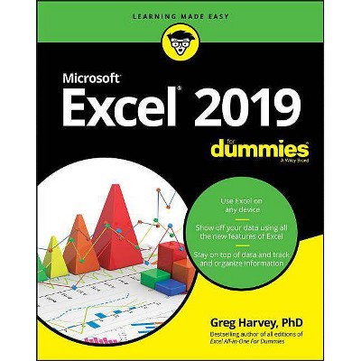 Excel 2019 for Dummies - by  Greg Harvey (Paperback)