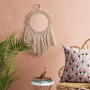 18" x 28" Round Macrame Woven Cotton Wall Art - Opalhouse™ - image 2 of 2