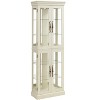 YOOCOZZ Lighted Glass Curio Display Cabinet Glass Storage Wine Cabinet Wood Frame Toy Display Light Bulb Included - 2 of 4