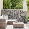 vidaXL Gabion Wall with Covers Galvanized Steel 39.4"x7.87"x59" - 4 of 4