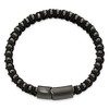 Chisel Stainless Steel Brushed Gunmetal IP-plated and Black Nylon 8.5" Bracelet - 4 of 4