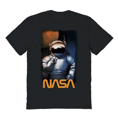 NASA Men's Astronaut 1 Short Sleeve Graphic Cotton T-Shirt