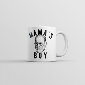 Crazy Dog T-Shirts Mamas Boy Sigmund Freud Mug Funny Sarcastic Graphic Novelty Coffee Cup-11oz - 1 of 4