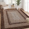 Grey/Blue Washable Runner Rug, Non-Slip Modern Hallway Carpet, Stain Resistant Low Pile Mat for Living Room, Bedroom, Kitchen - 4 of 4