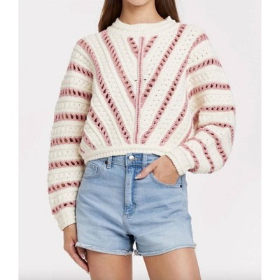 Women's Havana Dolman Sleeve Crochet Sweater - Another Love