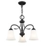 Livex Lighting Ridgedale 3 - Light Flush Mount in  Black - 4 of 4