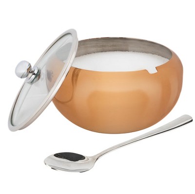 Kook Large Stainless Steel Sugar Bowl, 16 oz