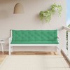 Garden Bench Cushion Green 78.7"x(19.7"+19.7")x2.8" Oxford Fabric vidaXL - 3 of 4