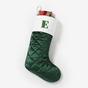 Quilt Christmas Embroidered Stocking - 1 of 1