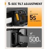 Perlegear Full Motion TV Wall Mount for 32-65" TVs up to 99 lbs, Tool-Free Tilt, Swivel & Extension, Max VESA 400x400mm, Fits 16"/12" Studs - 3 of 4