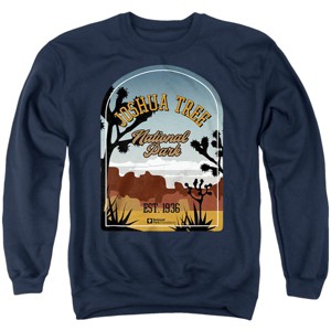 Men's Joshua Tree National Park Sticker Crewneck Sweatshirt - 1 of 4