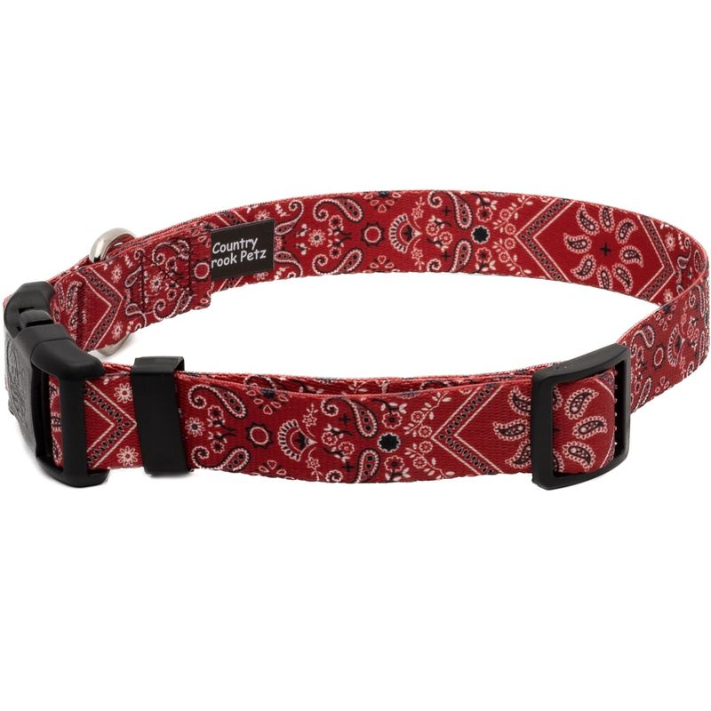 Country Brook Petz Deluxe Red Bandana Dog Collar - Made in the U.S.A., 4 of 7