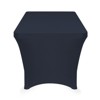 Lann's Linens Fitted Tablecloths for Rectangular Tables - Wedding, Banquet, Trade Show Polyester Cloth Fabric Cover - 3 of 3