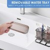 LunaLulinlk Toothbrush Holder with Drain Hole, 2 Slots Toothbrush Holder Wall-Mounted Dry & Wet Separation Toothbrush Storage Rack (Black) - 2 of 4